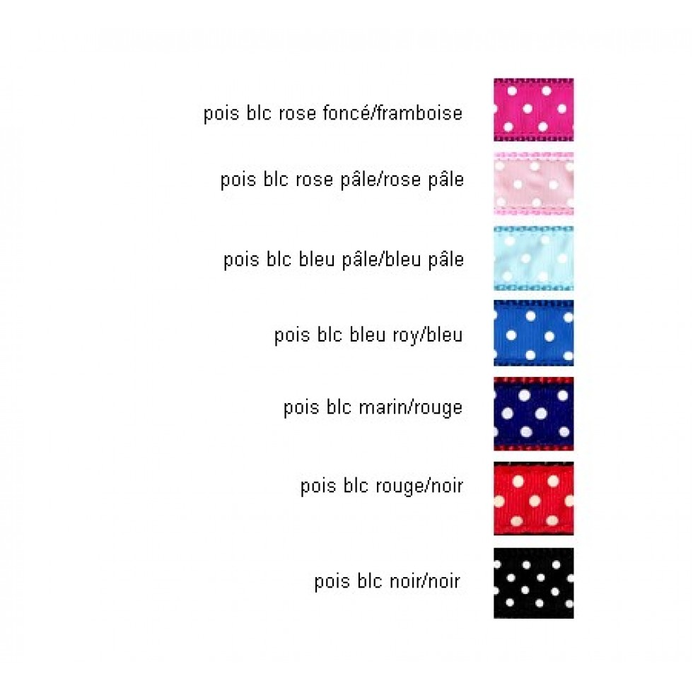 Laisse 3/4'' à motifs Pois / 3/4'' Polka dot patterned leash – Image 3