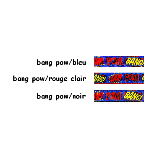 Harnais ''EZ'' 3/8'' à motifs Bang Pow / ''EZ'' 3/8'' Harness with Bang Pow Patterns – Image 2
