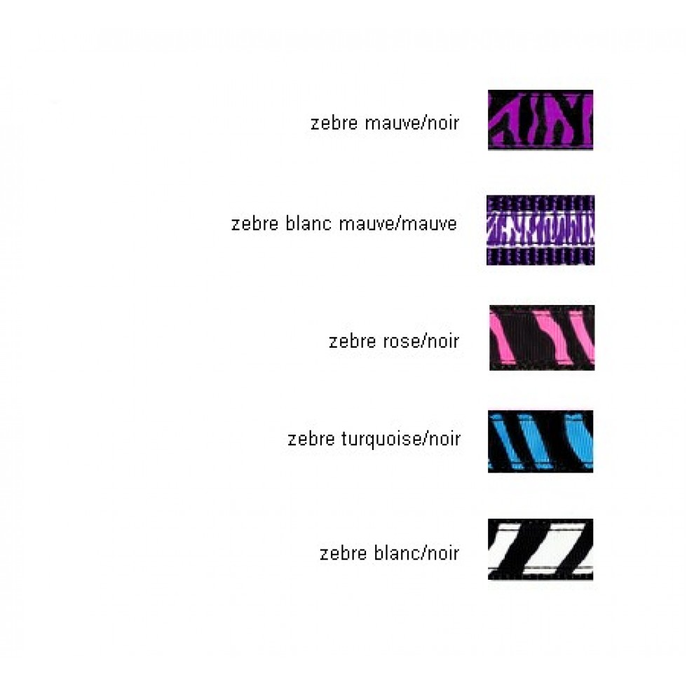 Laisse 3/4'' à motifs Zébré / 3/4'' Zebra Pattern Leash – Image 3