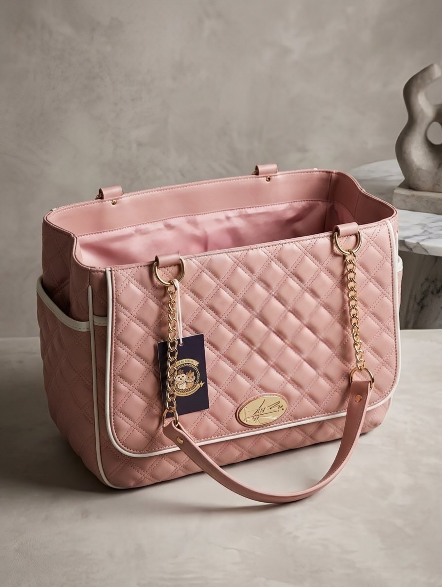 Sac à Main de Transport Rose Bonbon / Sac a Main de Transport Rose Bonbon – Image 4