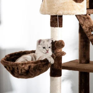 Arbre à chat de 94 »-102 » du plancher au plafond, centre d’activités pour griffoir de condo