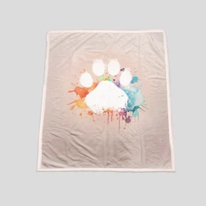 Couverture chaude et douillette imperméable - Patte blanche