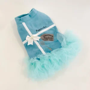 Robe Baby Blue Haute Couture pour Petites Princesses