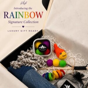 Coffret cadeau de jouets pour chat ou Coffret de luxe pour chatons, couleurs au choix.