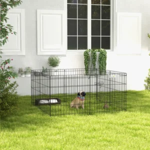 Parc d’exercice pliant en métal 24 pouces / 24inch Foldable Metal Exercise Pet Playpen