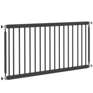 Barrière réglable pour animaux, adaptée à 18 » de haut avec 2 rallonges, kit de montage sous pression pour escaliers et portes.