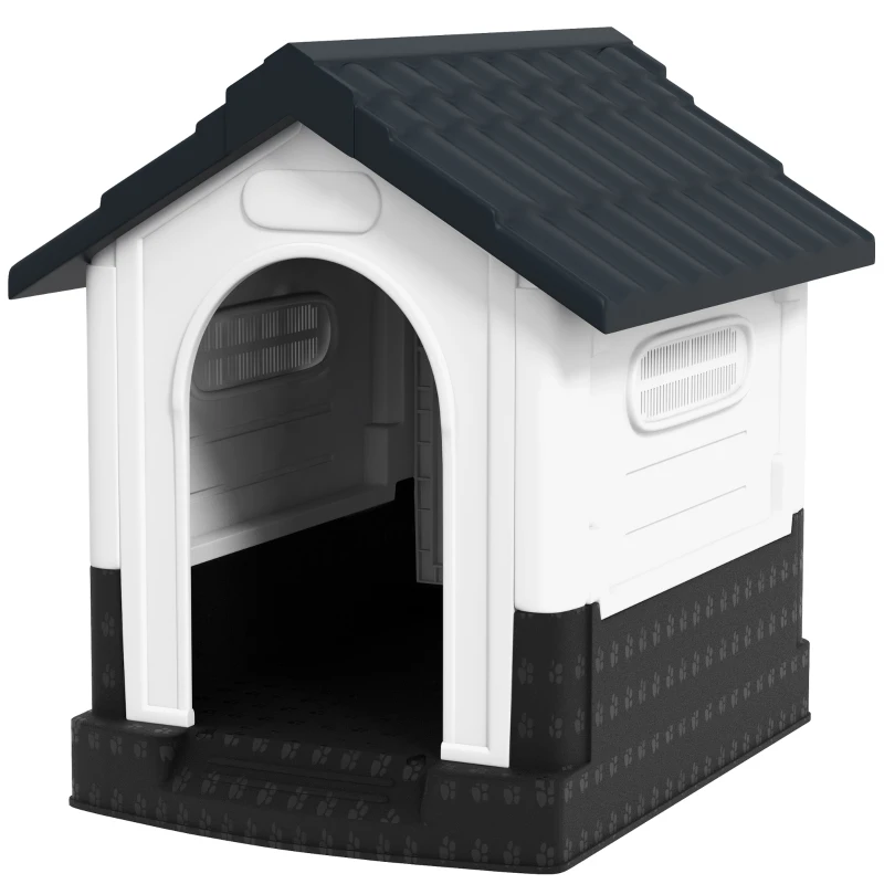 Niche extérieur avec fenêtres, support de base, pour terrasse de jardin, pour petits chiens. – Image 5